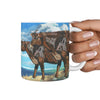 Canadienne Cattle (Cow) Print 360 White Mug