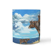 Canadienne Cattle (Cow) Print 360 White Mug