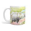 Australian Charbray Cattle (Cow) Print 360 White Mug