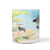 Australian Charbray Cattle (Cow) Print 360 White Mug