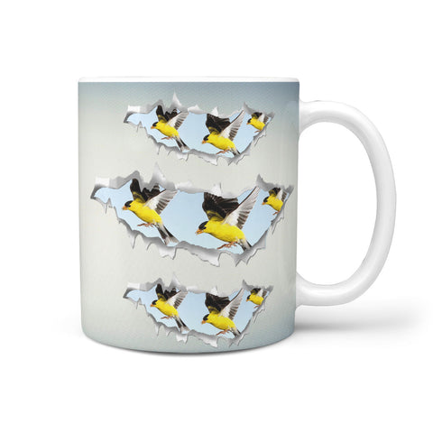 American Goldfinch Print 360 Mug