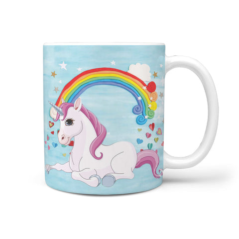 Unicorn Print 360 White Mug