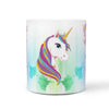 Colorful Unicorn Print 360 White Mug