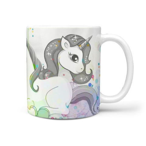 Unicorn Art Print 360 White Mug