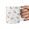 Cute Unicorn Pattern Print 360 White Mug