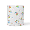 Cute Unicorn Pattern Print 360 White Mug