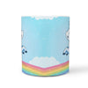 Rainbow Unicorn Print 360 White Mug