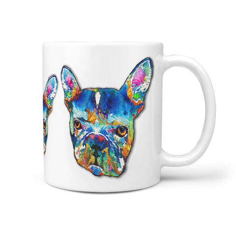 French Bulldog Multicolor Print 360 Mug