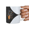 Rottweiler On Black Print 360 Mug