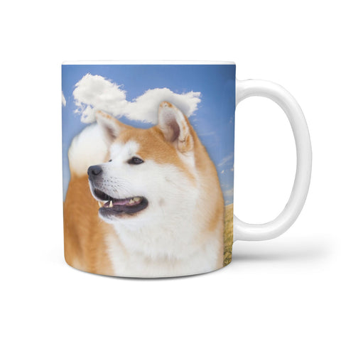 Cute Akita Dog Print 360 Mug