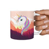 Morning Unicorn Print 360 White Mug