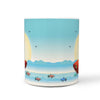 Platies Fish Print 360 White Mug