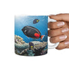 Achilles Tang Fish Print 360 White Mug