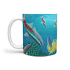 Glow Light Tetra Fish Print 360 White Mug