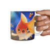 Goldfish Print 360 White Mug
