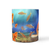 Goldfish Print 360 White Mug