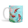 Koi Fish Print 360 White Mug