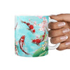 Koi Fish Print 360 White Mug