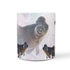 Black Moor Goldfish Print 360 White Mug