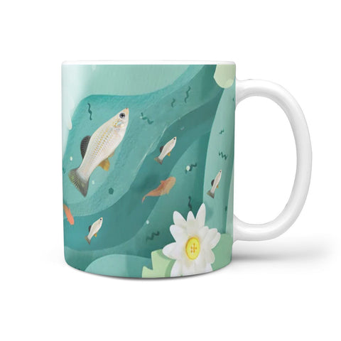 Molly fish Print 360 White Mug