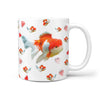 Oranda Fish Print 360 White Mug