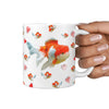 Oranda Fish Print 360 White Mug