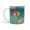 Cute Oranda Fish Print 360 White Mug