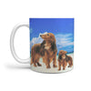 Dachshund Dog On Beach Print 360 Mug