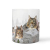 Norwegian Forest Cat On Mount Rushmore Print 360 Mug