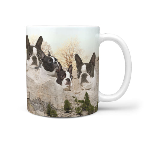 Cute Boston Terrier Dog Print 360 Mug