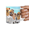 Brussels Griffon Dog Mount Rushmore Print 360 White Mug