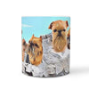 Brussels Griffon Dog Mount Rushmore Print 360 White Mug