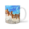 Papillon Dog Art On Mount Rushmore Print 360 Mug