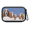 Cute Basset Hound  Mount Rushmore Print Bluetooth Speaker