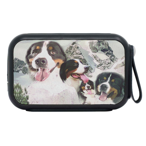 Bernese Mountain Dog Mount Rushmore Print Bluetooth Speaker