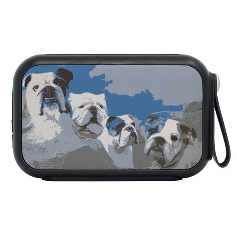 Bulldog Mount Rushmore Print Bluetooth Speaker