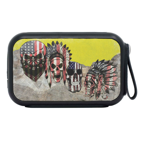 American Skull On Mount Rushmore Art Print Bluetooth Speaker