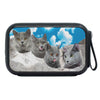 Russian Blue Cat On Mount Rushmore Print Bluetooth Speaker