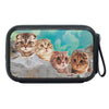 Scottish Fold Cat On Mount Rushmore Print Bluetooth Speaker