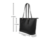 Protected By Second AmendmentLarge Leather Tote Bag