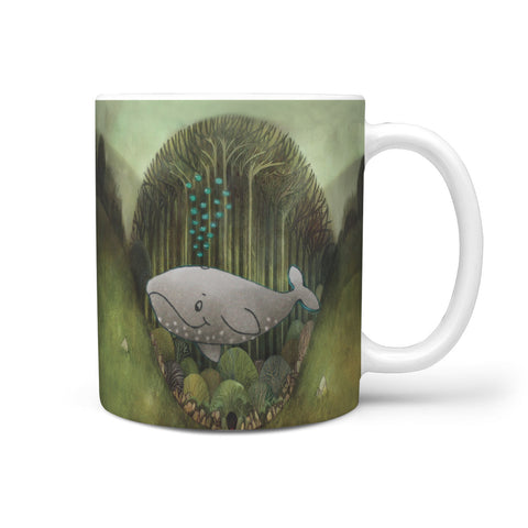 Cute Fish Print 360 White Mug