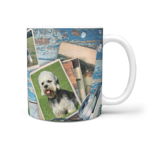 Dandie Dinmont Terrier Print 360 White Mug