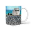 Winter White Dwarf Hamster Print Mugs