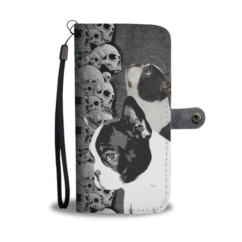 Boston Terrier Print Wallet Case