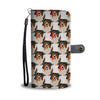 Australian Shepherd Dog Pattern Print Wallet Case