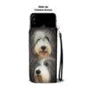 Bearded Collie Dog Print Wallet Case