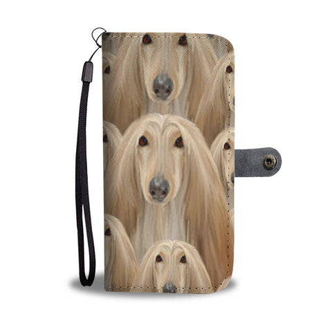 Afghan Hound Dog Print Wallet Case