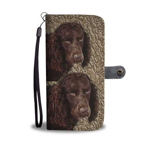 American Water Spaniel Dog Print Wallet Case