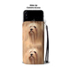 Cute Lhasa Apso Dog Print Wallet Case