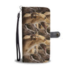 Greyhound Dog In Lots Print Wallet Case